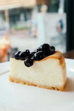 New York Cheese Cake Blue Berry Toppings New York Cheese Cake Blue Berry Toppings